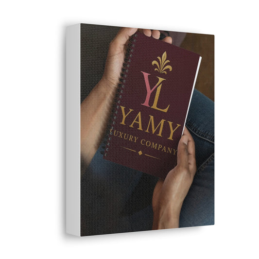 Luxury Company Notebook - Personalized Stretched Canvas Design | Perfect Gift for Entrepreneurs and Creatives