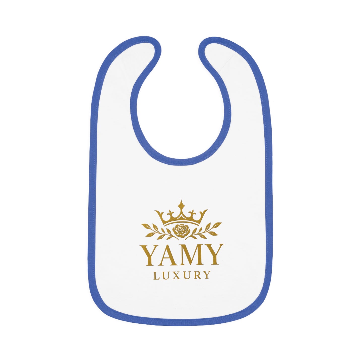 Luxury Baby Bib with Contrast Trim - YAMY Design