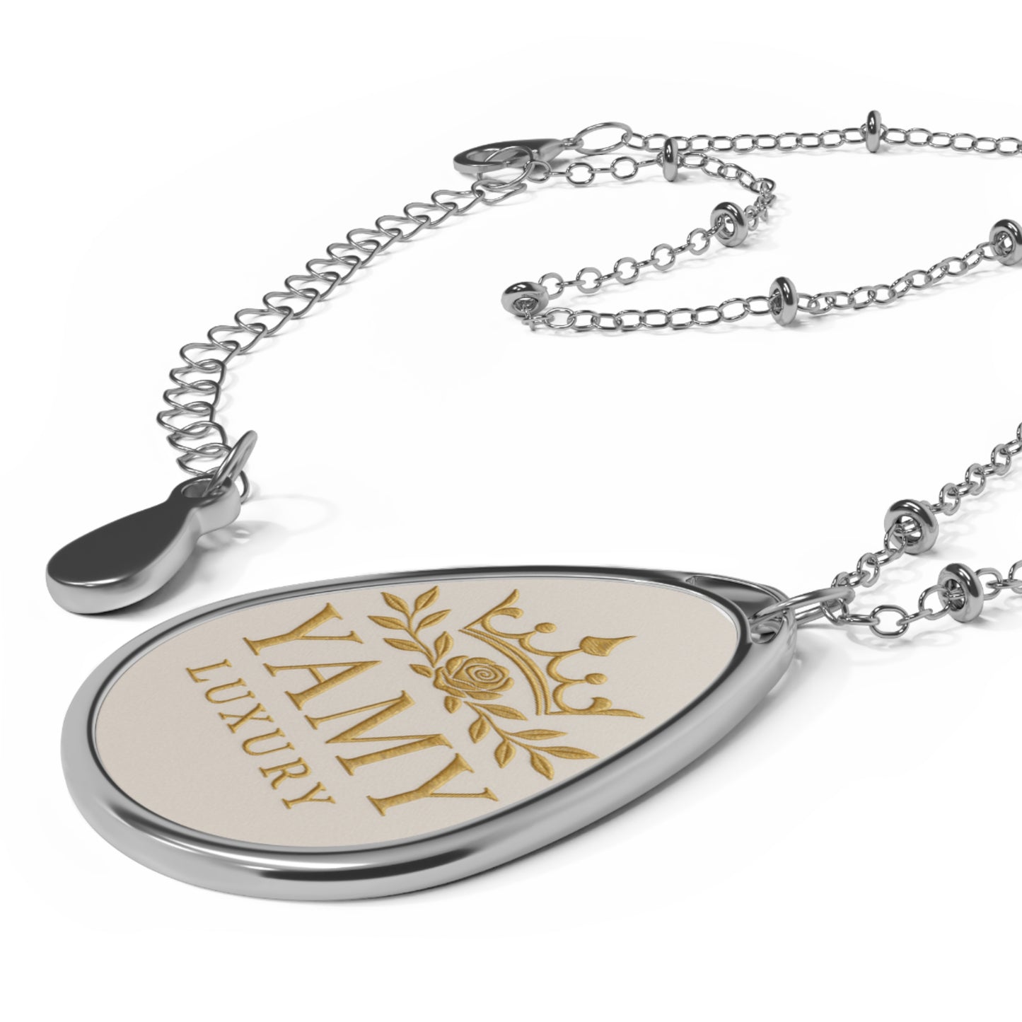 Personalized Oval Necklace - YAMY Luxury