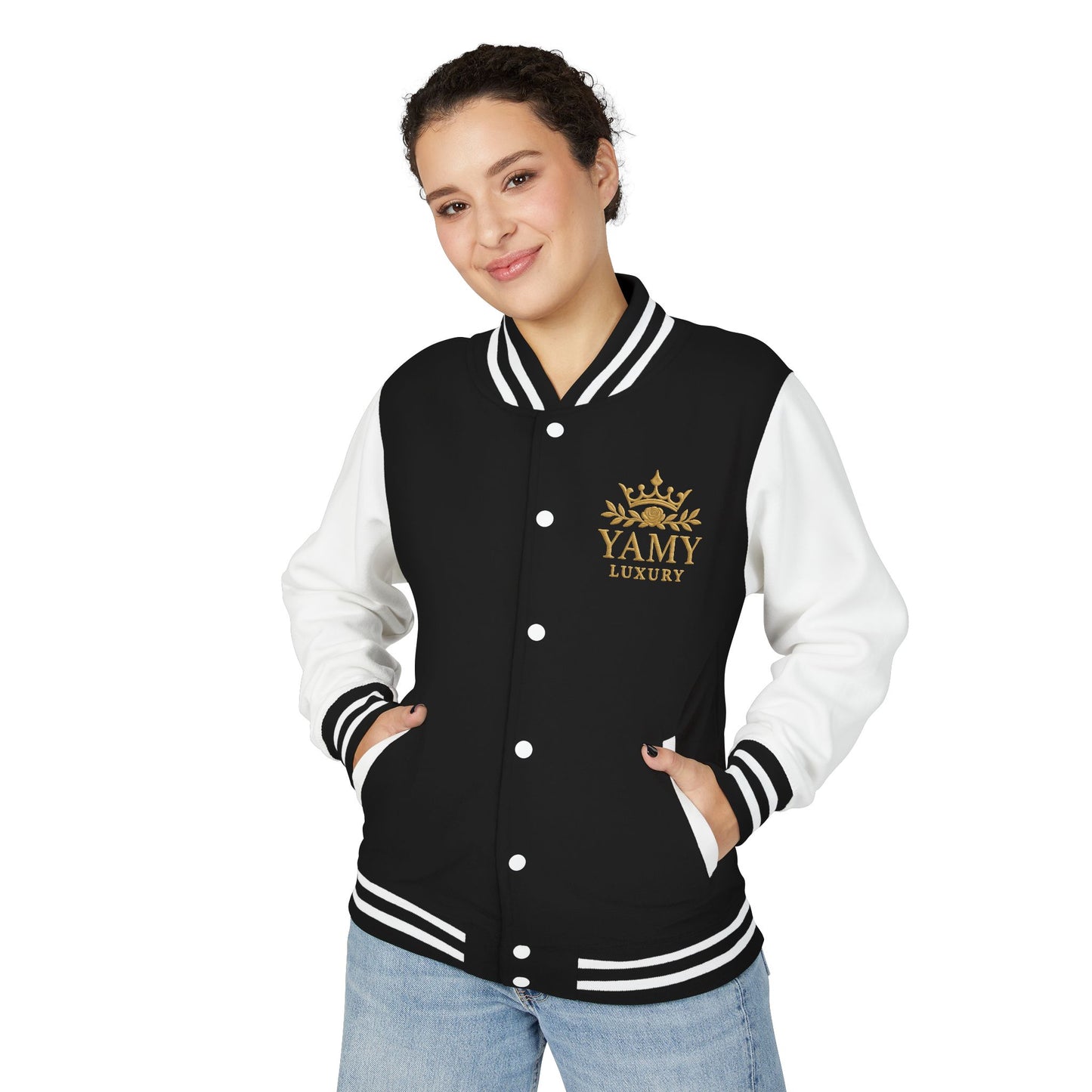 Luxury Unisex Heavyweight Letterman Jacket with YAMY Design