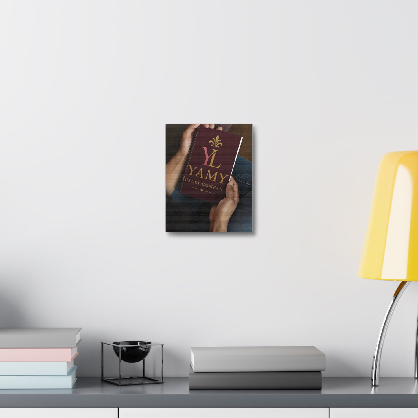 Luxury Company Notebook - Personalized Stretched Canvas Design | Perfect Gift for Entrepreneurs and Creatives