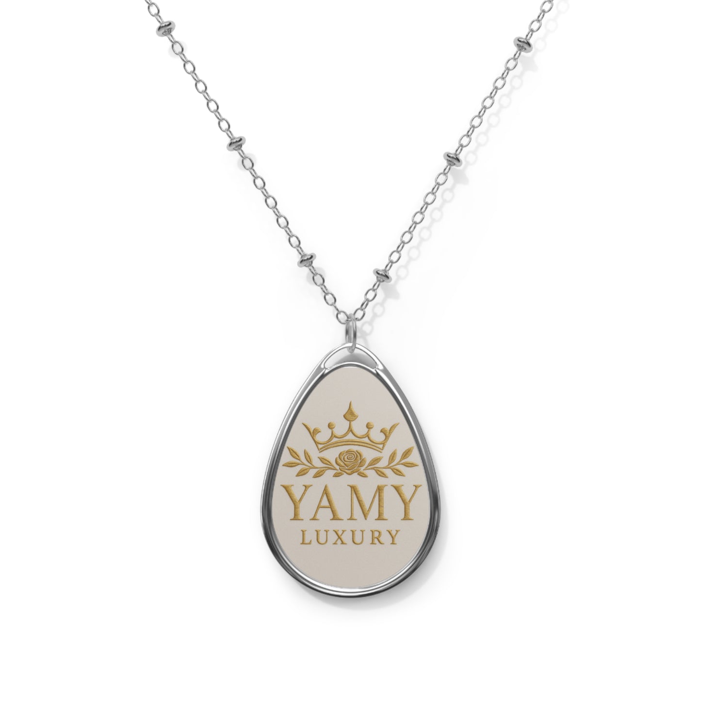 Personalized Oval Necklace - YAMY Luxury