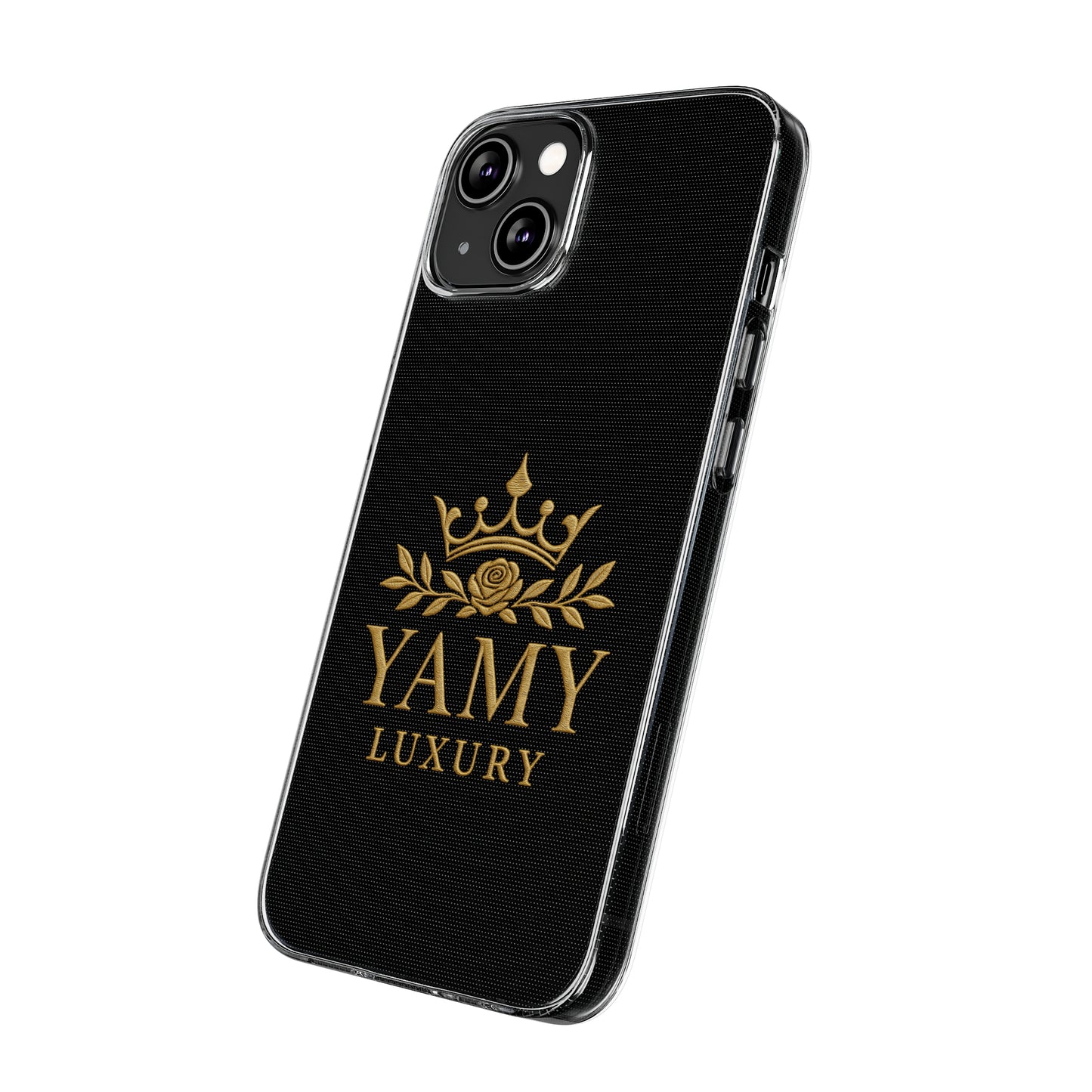Luxury Clear Silicone Phone Case with Crown Design