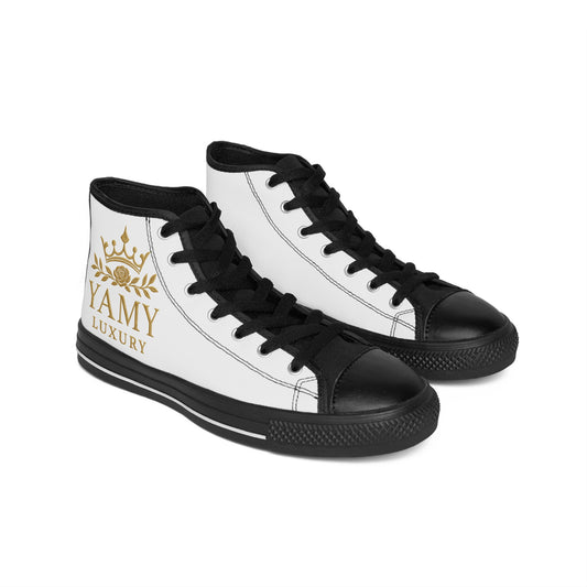 Stylish High-Top Sneakers for Men, Casual Footwear, Trendy Street Style, Gift for Fashion Lovers, Unique Luxury Design