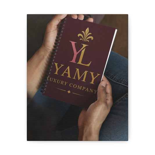 Luxury Company Notebook - Personalized Stretched Canvas Design | Perfect Gift for Entrepreneurs and Creatives